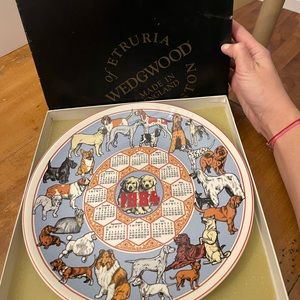 1974 calendar porcelain plate by Wedgwood Camelot Calendar plate Fourth Series